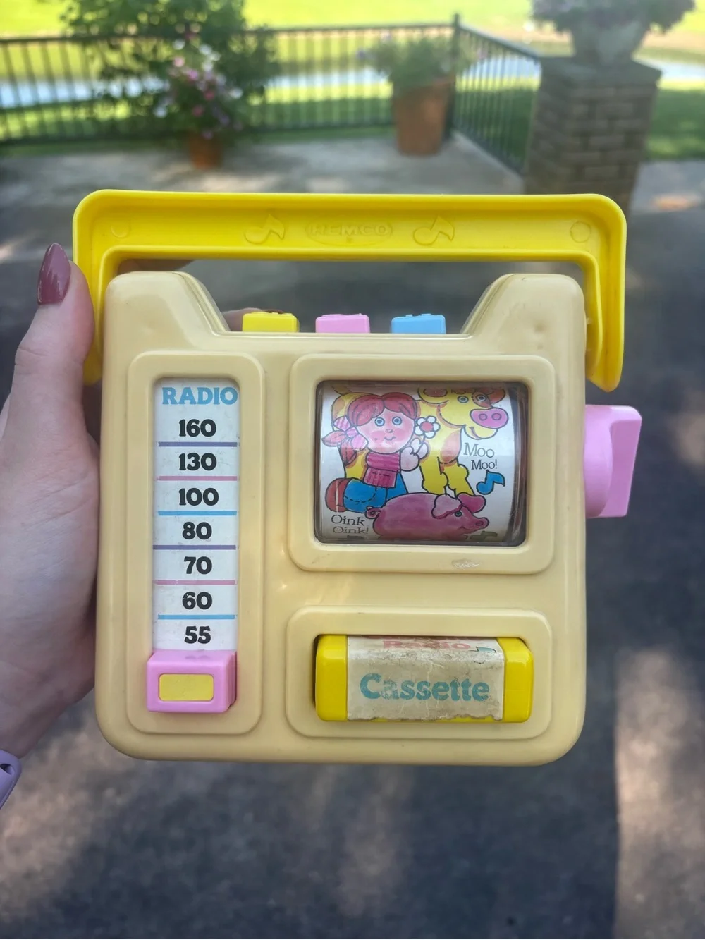Vintage Remco Kids Musical Cassette Toy - Yellow